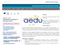 Website Asociatia Europa pentru Dezvoltare Umana - AEDU