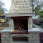 Gratar gradina placat cu piatra
