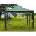 Pavilion gradina cu plasa protectie tantari si coltare decorate 300 x 300 x 250 cm panzat