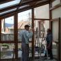 Încărcat de vizitator în 03.09.2016  - Gradina de iarna din profile PVC cu structura metalica si acoperis de sticla