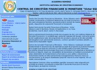Website CENTRUL DE CERCETARI FINANCIARE AI MONETARE Victor Slavescu