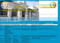Website Muzeul Universităţii Politehnica din Bucureşti