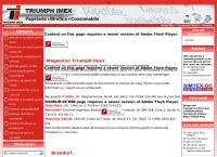 Website Magazinul Triumph Imex Sibiu