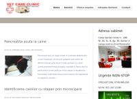 Website Centrul medical veterinar VET CARE CLINIC