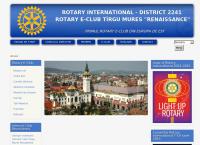 Website Rotary E Club Tîrgu Mureş Renaşterea