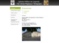 Website Spitalul Clinic Militar de Urgenţă Dr. Victor Popescu