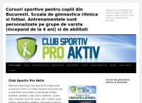 Website Club Sportiv Pro Aktiv