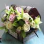 aranjament floral in cufar