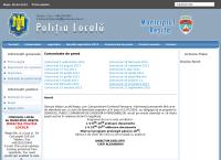 Website Poliţia Locală Municipiul Reşiţa