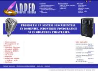 Website Asociatia pentru Drepturile Producatorilor de Fonograme din Romania