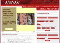 Website Anevar Asociaţia Naţională a Evaluatorilor Autorizaţi Din România Timişoara
