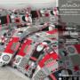 Set lenjerie pat matrimonial, bumbac 100%, satinat