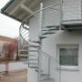 Scara zincata de exterior - spirala