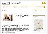 Website Cabinet Avocat Radu Ana