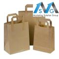 Sacosa natur cu maner tip banda 22x11x36 cm