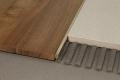 Profil de trecere subtire din alama naturala Linetec AD-ON