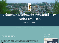 Website Cabinet individual de avocatura av. Badea Emil Ion