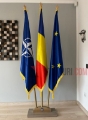 Suport LUX cu 3 Lanci aluminiu (inaltime 210 cm) + 3 steaguri