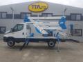 Platforma pentru lucru la inaltime model Socage - 20D, montata pe autosasiu 3,5t